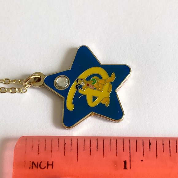 Vintage Disney Pluto Necklace 18" Fab 5 Dog Disneyana Signed Charm Gold Plated - Picture 11 of 11